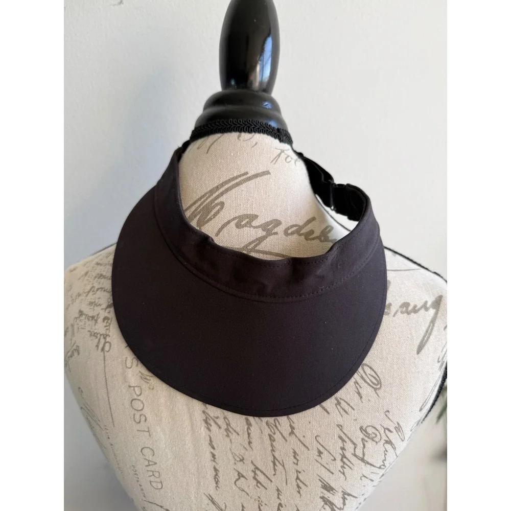 Lululemon Fast and‎ Free Women Black Running Athletic Visor Adjustable Hat